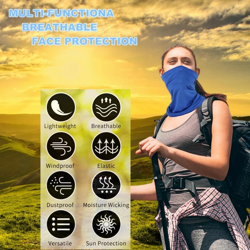 Coolzu Neck Gaiter Face Mask: Scarf Gator Breathable Balaclava Cooling Cover Masks for Men Women - Image 4
